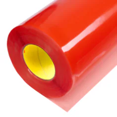 Ruban Double Face Adhésif 3M GPT-020TF, Transparent, Protecteur Rouge, 1540 mm x 500 m