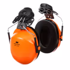 Coquilles antibruit 3M PELTOR, orange, monté sur casque, H31P3E 300
