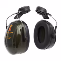 Coquilles antibruit 3M PELTOR Optime II, vert, monté sur casque, H520P3E-410-GQ