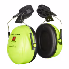 Coquilles antibruit 3M PELTOR Optime II, haute visibilité, monté sur casque, H520P3E-467-GB