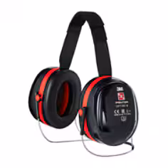 Coquilles antibruit 3M PELTOR Optime III, noir/rouge, serre-nuque, H540B-412-SV