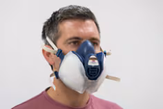 Protection contre les éclaboussures pour masque réutilisable 3M pour demi-masque réutilisable sans entretien 3M série 4000+, 400+