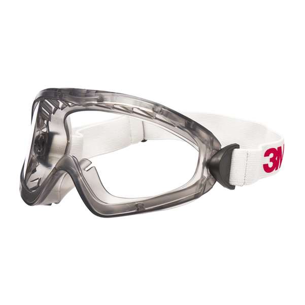 Lunettes-masque de sécurité 3M série 2890, étanches, antirayure / antibuée, optique en polycarbonate transparent, 2890S