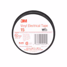 3M Ruban électrique  isolant vinyle  15, 19 mm x 20 m, mandrin 38 mm