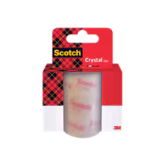 Ruban Scotch® Crystal transparent 6-1925R3, Recharge, 19 mm x 25 m, 3 rouleaux/paquet