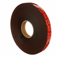 Ruban 3M VHB LVO-160BF, Noir, 25 mm x 33 m, 1.6 mm