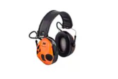 Casque 3M PELTOR SportTac, 26 dB, coquilles orange / vertes, serre-tête pliable, MT16H210F-478-GN