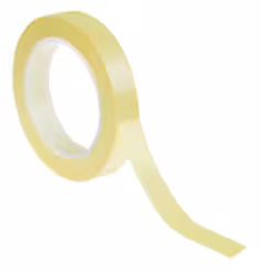 3M 1350F-Y1 Ruban Electrique Polyester, MC12, Adhésif acrylique simple face, Jaune, 19 mm x 66 m