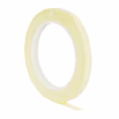3M 1350F-Y1 Ruban Electrique Polyester, Adhésif acrylique simple face, Jaune, 9 mm x 66 m