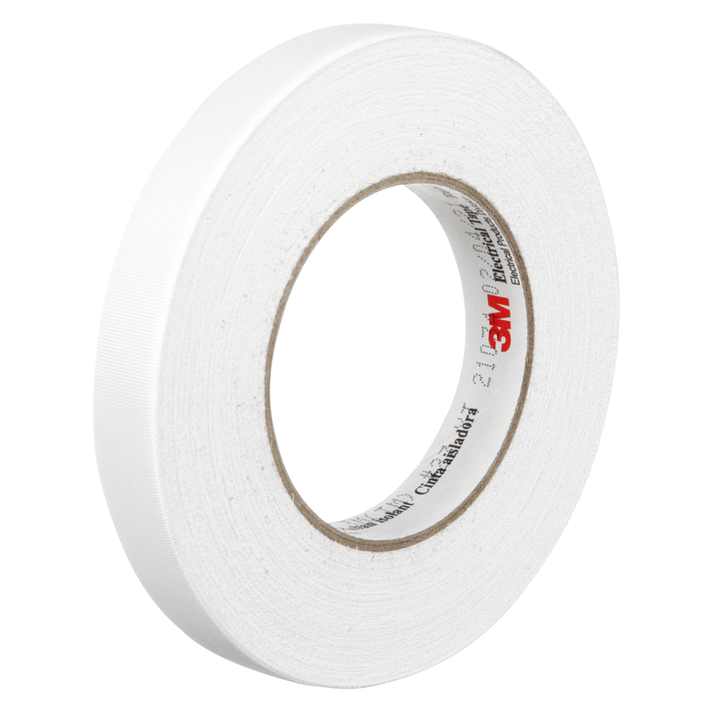 3M 27 Ruban Electrique Tissu de Verre, Adhésif caoutchouc simple face, 15 mm x 55 m