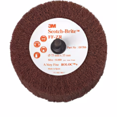 Brosse à lamelles abrasives non tissées Scotch-Brite CF-FB, 150 mm x 50 mm x 50,8 mm, Densité 5, Grain A Très fin