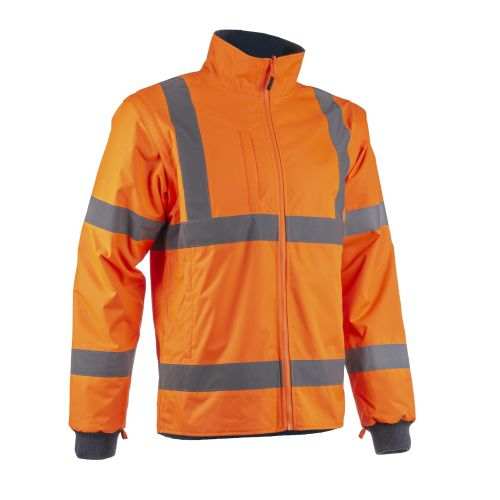 Veste haute visibilité 2 en 1 double polaire KAZAN GRS orang