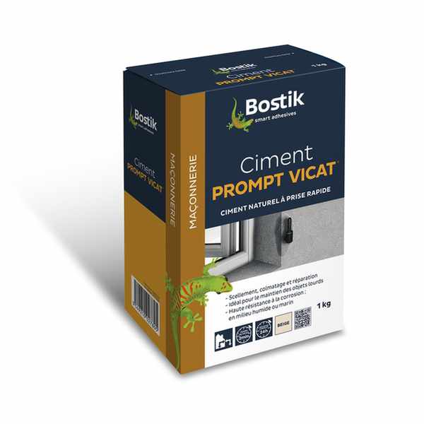 BOSTIK 30602263 Ciment prompt Vicat® sac de 1 kg