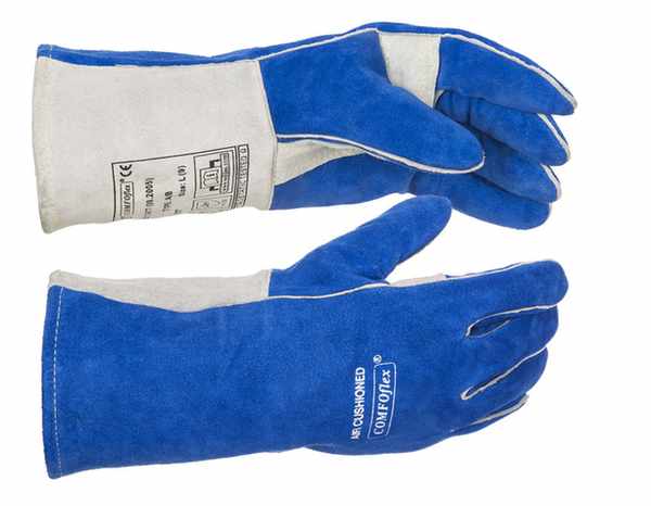 Gant soudeur ¨Bucktan Wide Body¨croûte bovin bleu avec doublage COMFOflex® Taille L