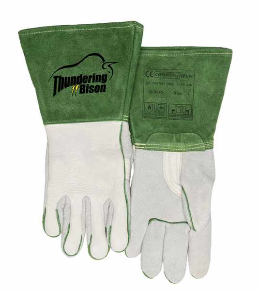 Gant soudeur ThunderingBison renforcé fleur de bison manchette croûte bovin COMFOflex® Taille M
