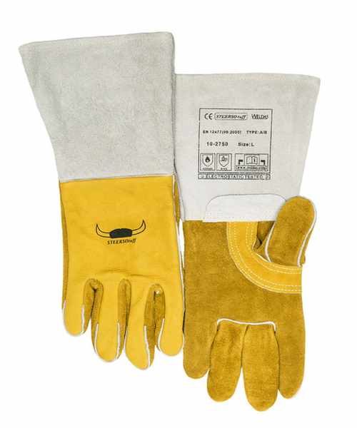 Gant STEERSOtuff® main renforcée croûte et fleur bovin manchette croûte bovinCOMFOflex® Taille L