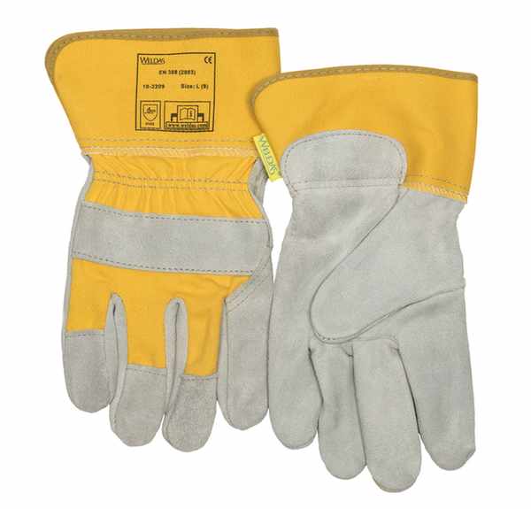 Gant Docker cuir bovin croûte en couleurs doublure paume manchette de sécurité de 75 cm Taille XXL