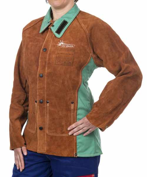 Lava Brown? Arc Queen? veste de soudage pour les femmes longueur 76 cm. Taille S