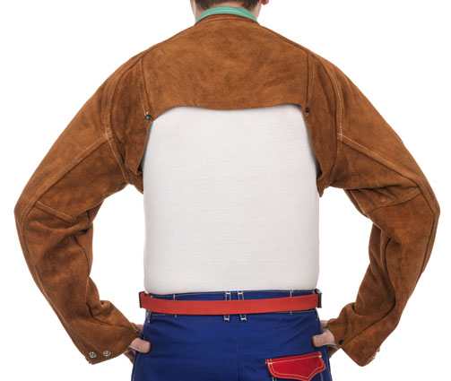 Bolero Lava Brown? en cuir croûte bovin Taille M L XL