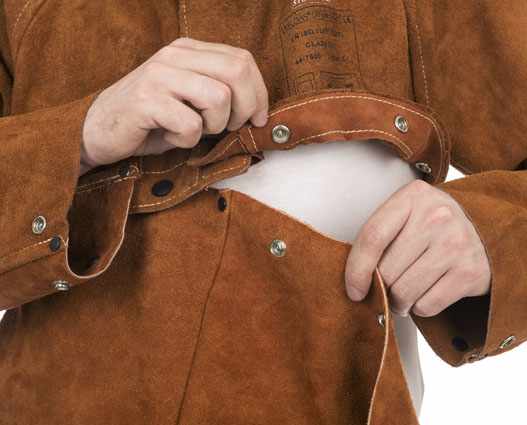 Bolero Lava Brown? en cuir croûte bovin Taille M L XL