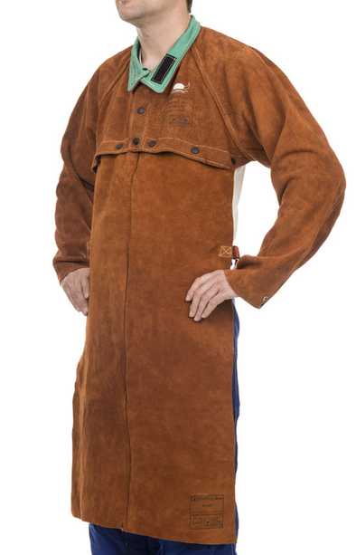 Tablier Lava Brown? croûte bovin Long.120cm Larg.80 cm pour 44-780044-280038-433033-2300 Taille XL