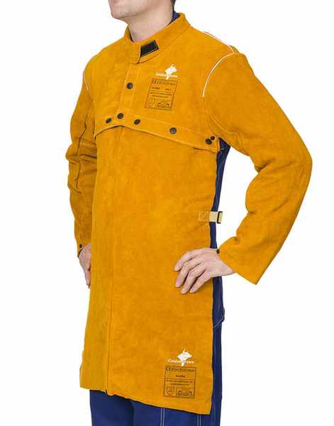 Bolero Golden Brown? en cuir croûte bovin Taille L