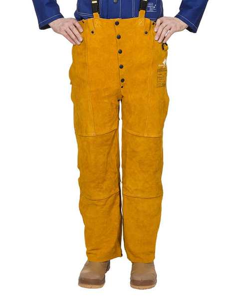 Pantalon Golden Brown? en cuir croûte bovin Taille M