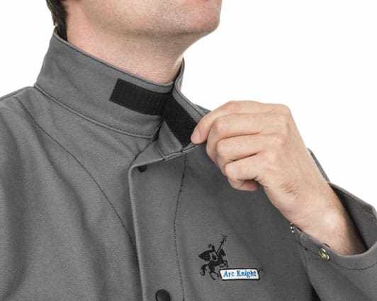 Arc Knight® veste de soudage 76 cm. longueur coton ignifugé 520 gr./m2 Taille M