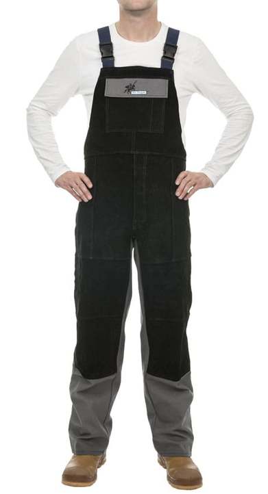 Arc Knight®salopette de soudage coton ignifugé 520 gr./m2 avec renfort en cuir Taille M