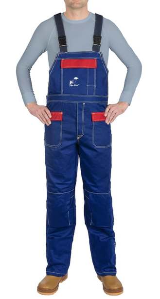 Salopette avec bretelles Fire Fox?  bleu en coton ignifugé Taille M
