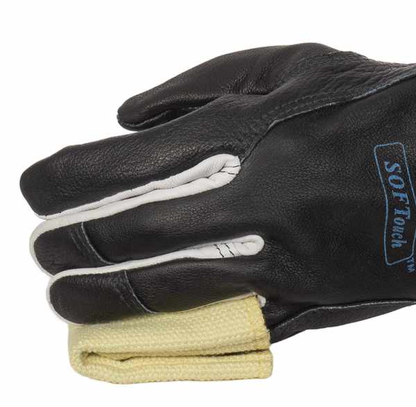 Gant Softouch, toutes applications soudage, fleur de chèvre et fleur bovin, manchette bovin croûte