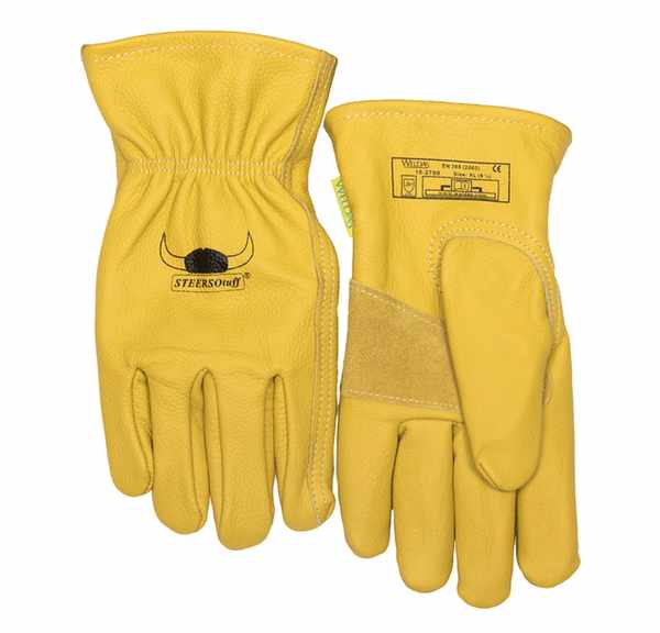 Gant de conduite STEERSOtuff® cuir fleur bovin, durable et souple, résistant à huiles et intempéries