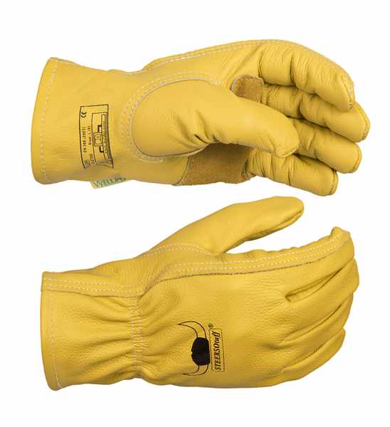 Gant de conduite STEERSOtuff® cuir fleur bovin, durable et souple, résistant à huiles et intempéries