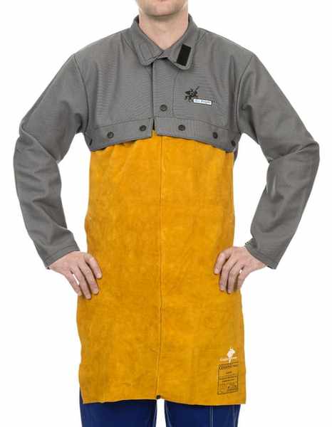 Tablier Golden Brown croûte bovin Long.71cm,Larg.56cm,pour 44-2800,44-7800,38-4330,33-2300