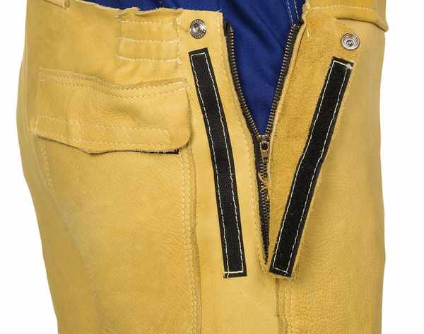 Salopette Golden Brown en cuir fleur bovin