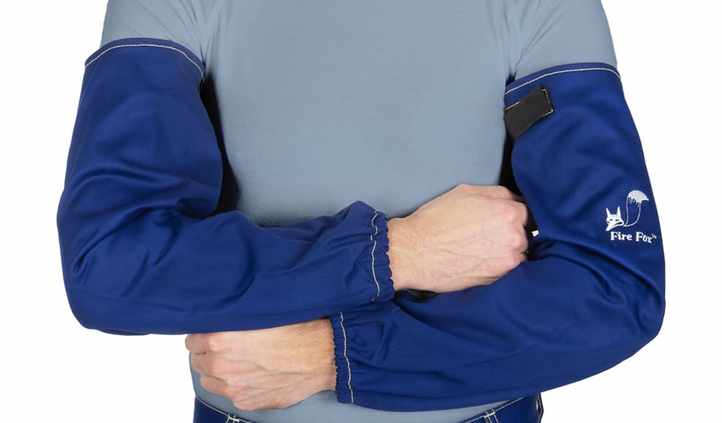 Manches Fire Fox  bleu ignifugé (1a paire)
