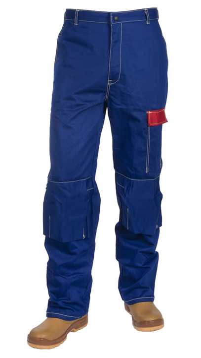 Pantalon Fire Fox  bleu en coton ignifugé