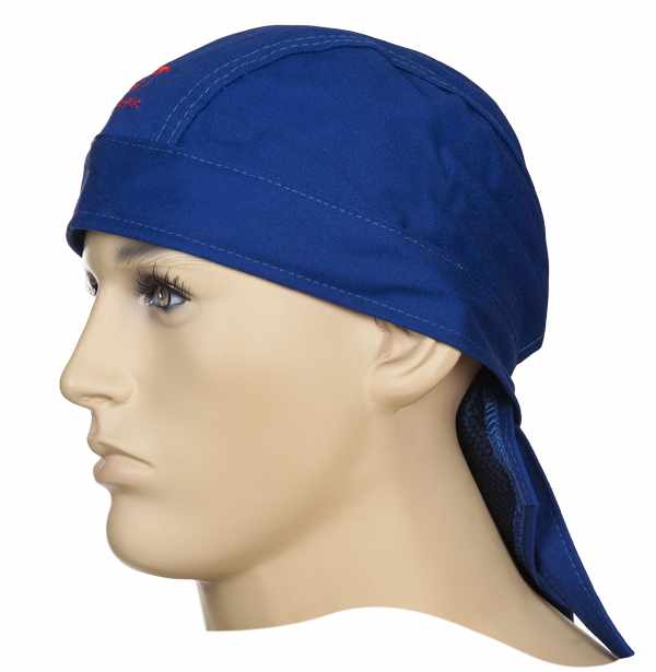 Fire Fox  bandana bleu, ignifugé