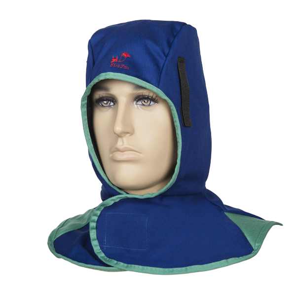 Fire Fox Cagoule soudage bleue, ignifugé