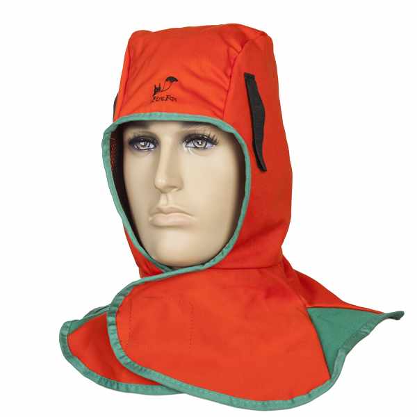 Fire Fox  Cagoule soudage orange, ignifugé