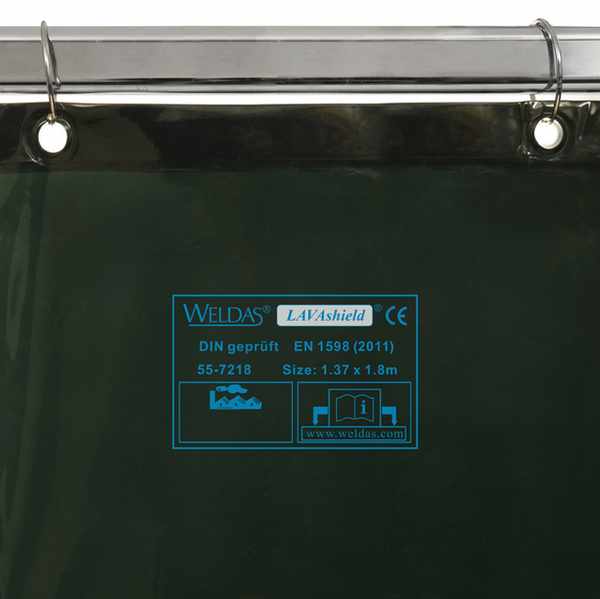 LAVAshield® Green connectable welding screen 180 x 137 cm.