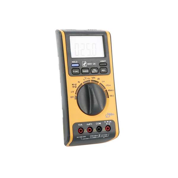 Multimètre 5 en 1 -Volt courant DC-AC - T° - H° - Lux - dB 