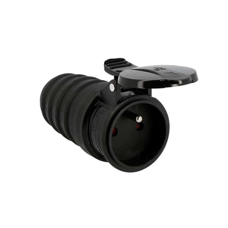 Fiche prise IP44  femelle  - 2P+T -  Elastomère 860412