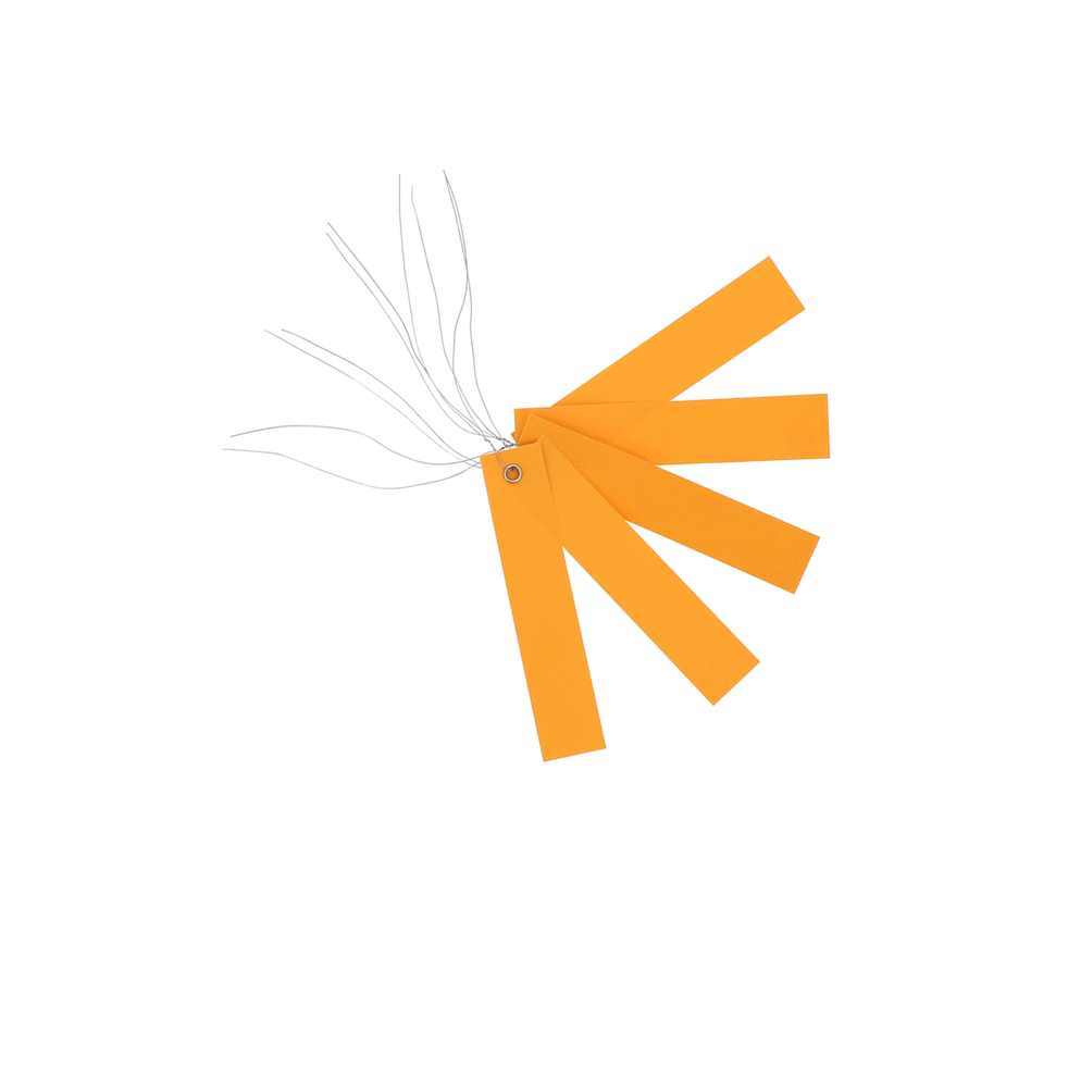 250 Etiquettes PVC Orange 100*18mm Fil d\'accroche galvanisé lg 100mm 