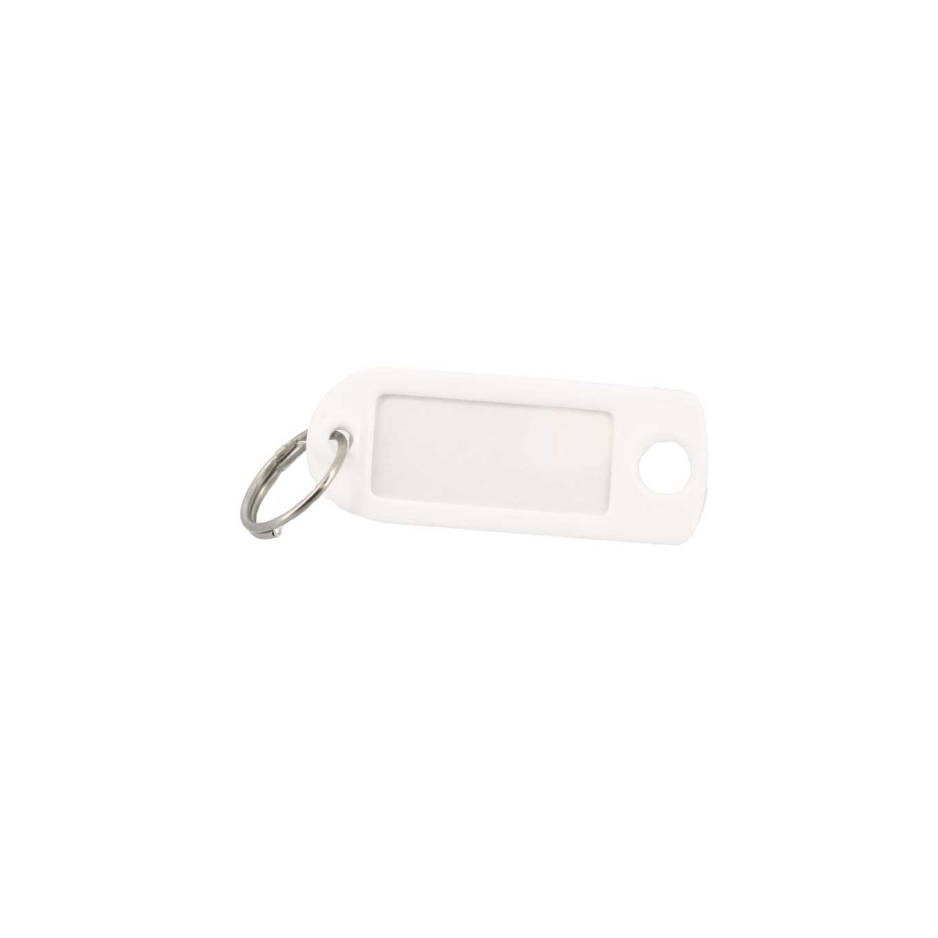Porte clé plastique blanc à fenêtre 
