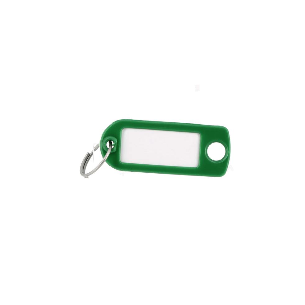 Porte clé plastique vert à fenêtre 