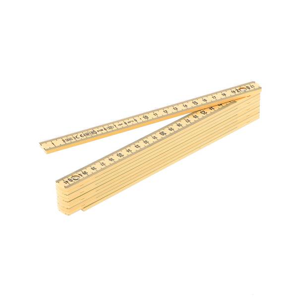 2m pliant  jaune ABS - 10 branches - art. élastique BL 