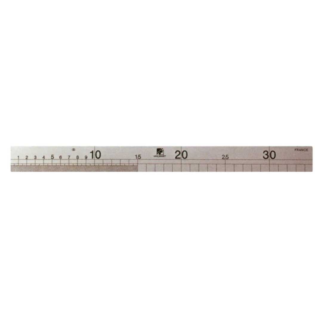Jauge de charpentier 350 mm - gravé  - inox - 30*1 mm