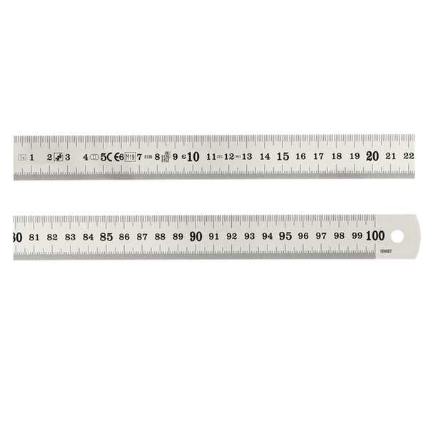Réglet 1000mm - 25x0.5 mm - mm et 1/2mm -R