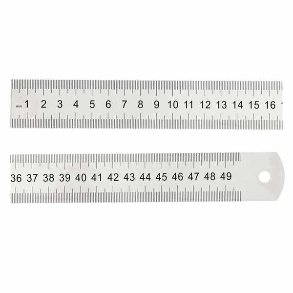 Réglet 499mm - 30x1mm - chromé mat -  mm - R V